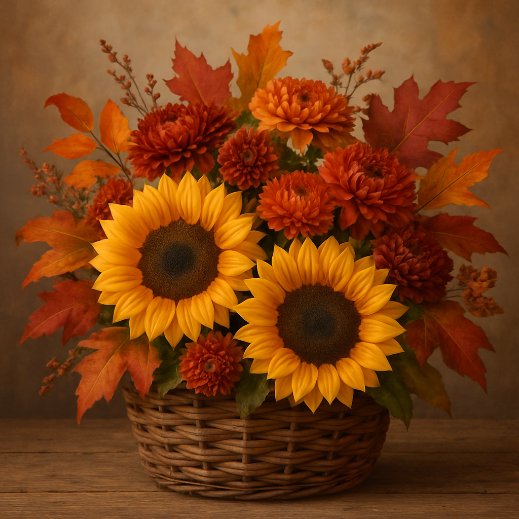 Seasonal flower arrangement