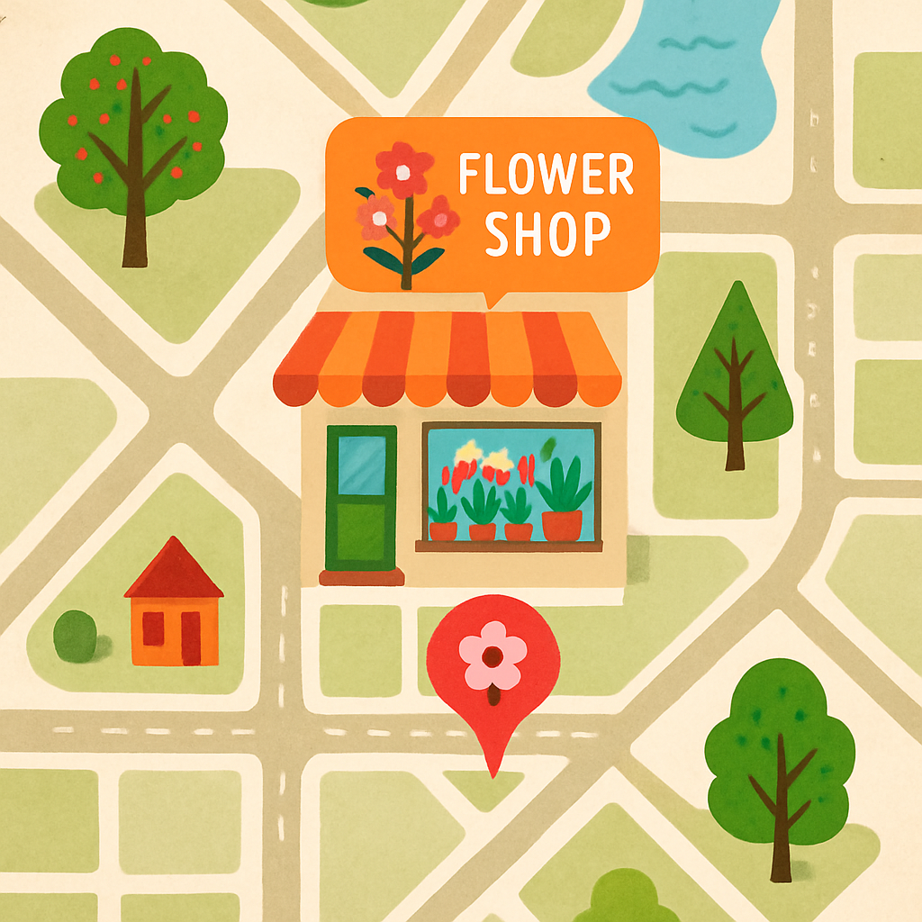 A map showing our location